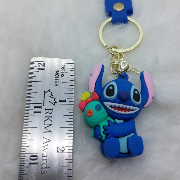 2/$25 Stitch and Scrump keychain wrist strap lanyard with 'Stitch' - Picture 4 of 6